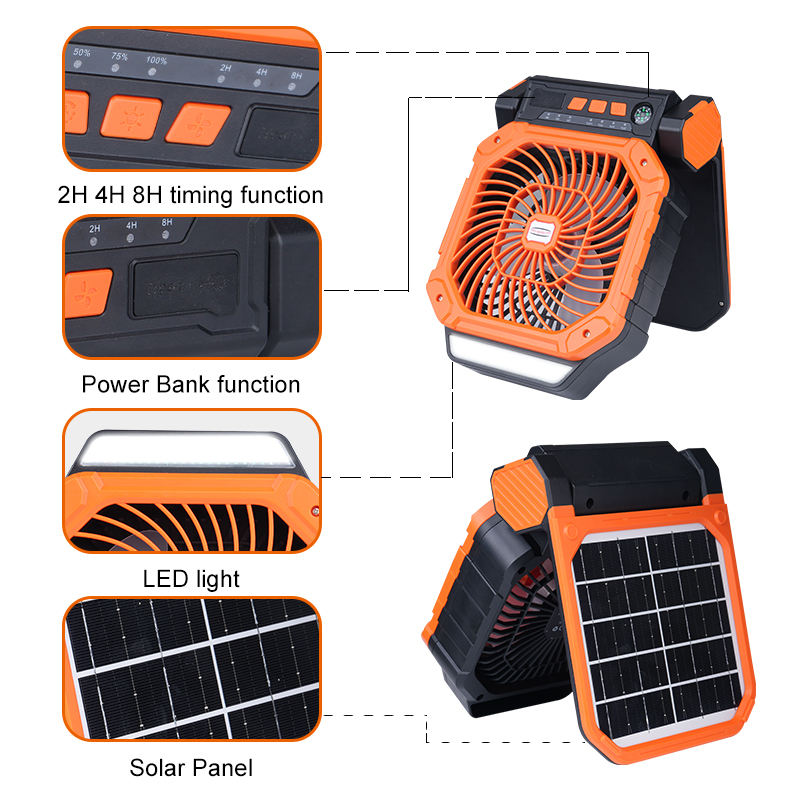 X16 Solar Fan Features